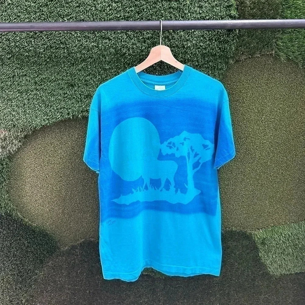 Vintage Moose Moon Nature T-shirt  Large